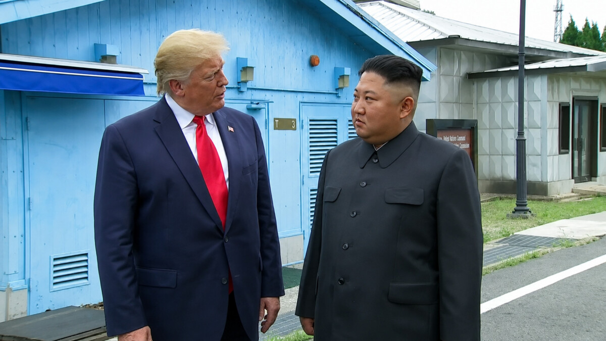 Chatgpt image aug 28 2026 040813 pm | nk insider two world leaders in suits talking outside a blue building
